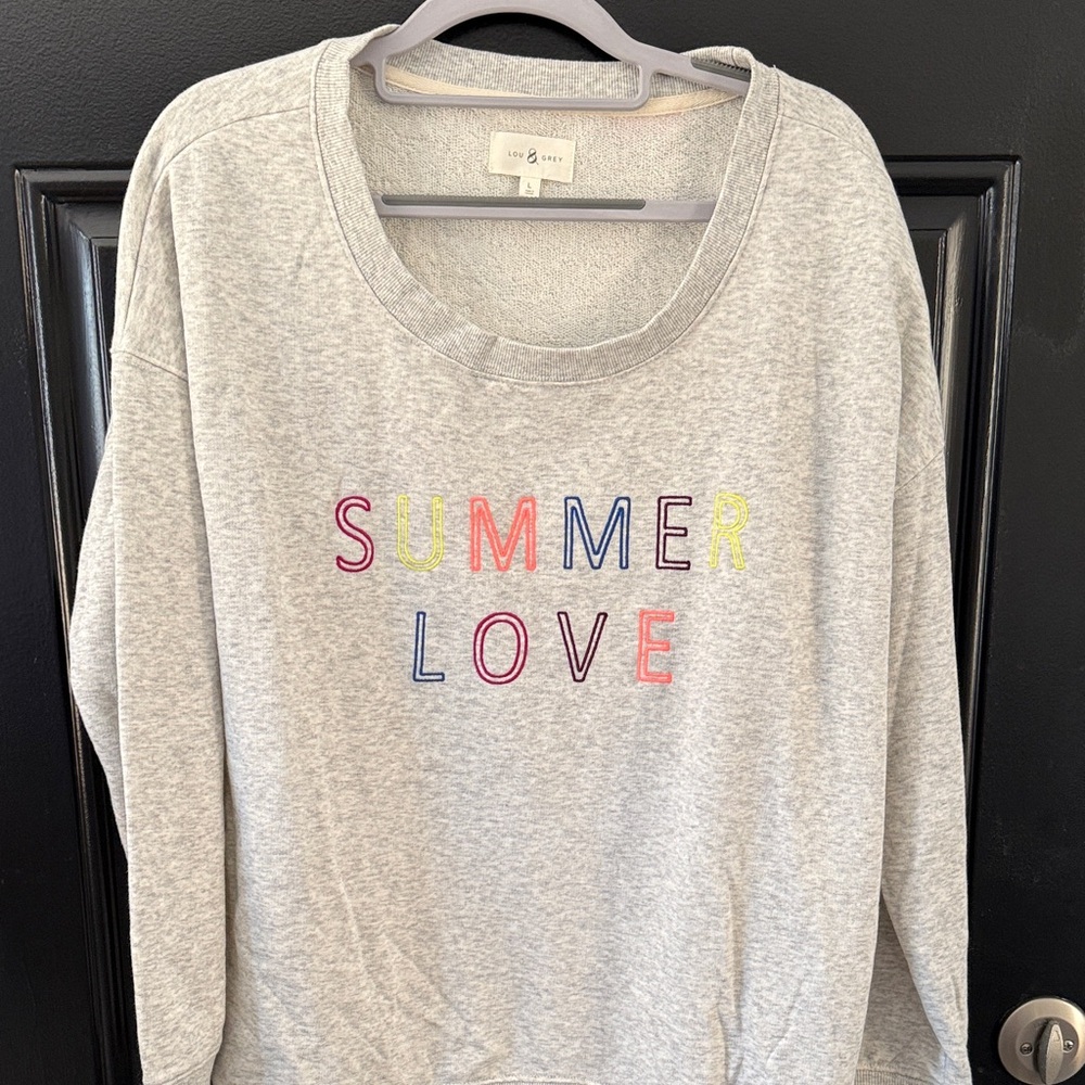 Lou & Grey Heathered Knit Sweatershirt